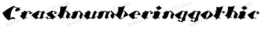 Crashnumberinggothic字体转换