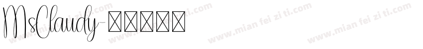 MsClaudy字体转换