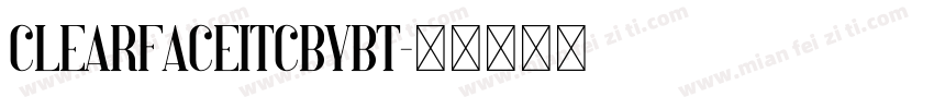 clearfaceitcbybt字体转换