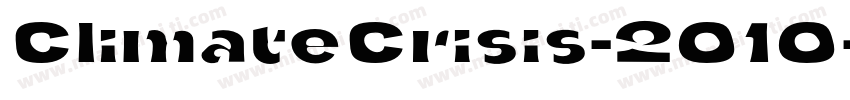 ClimateCrisis-2010字体转换