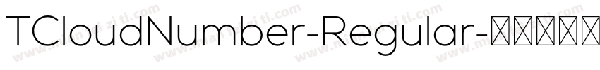 TCloudNumber-Regular字体转换
