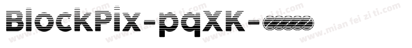 BlockPix-pqXK字体转换