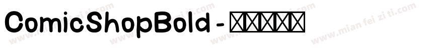 ComicShopBold字体转换