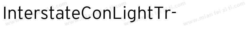 InterstateConLightTr字体转换
