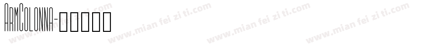 ArmColonna字体转换