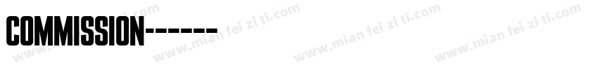 commission字体转换