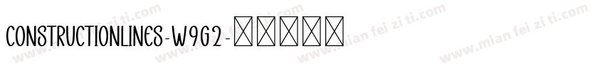 ConstructionLines-w9g2字体转换