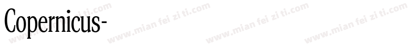 Copernicus字体转换