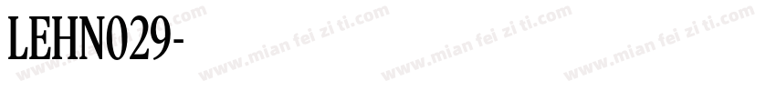 LEHN029字体转换