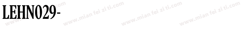 LEHN029字体转换