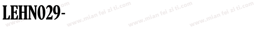LEHN029字体转换