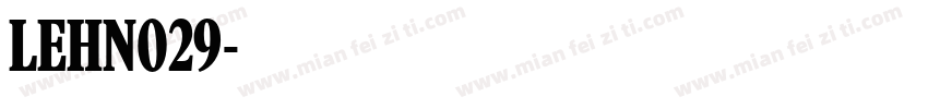 LEHN029字体转换