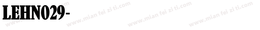 LEHN029字体转换