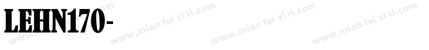 LEHN170字体转换