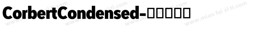 CorbertCondensed字体转换
