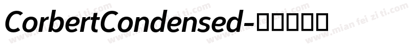 CorbertCondensed字体转换