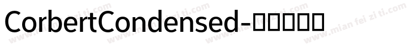 CorbertCondensed字体转换