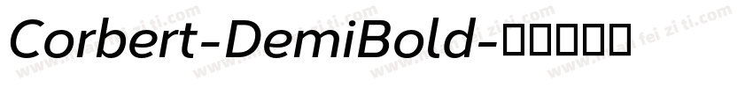 Corbert-DemiBold字体转换