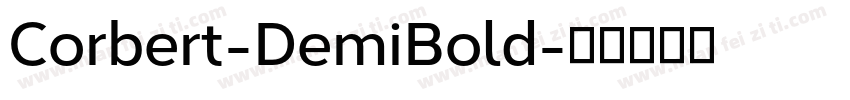 Corbert-DemiBold字体转换