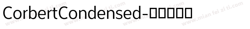 CorbertCondensed字体转换