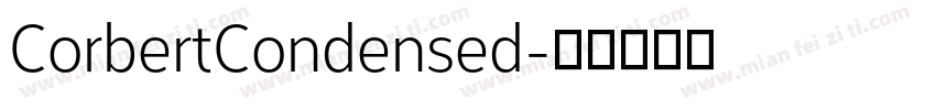 CorbertCondensed字体转换