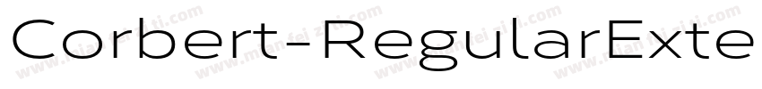 Corbert-RegularExten字体转换