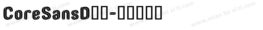 CoreSansD字体字体转换