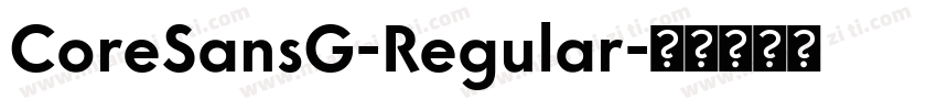 CoreSansG-Regular字体转换