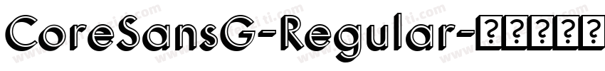 CoreSansG-Regular字体转换