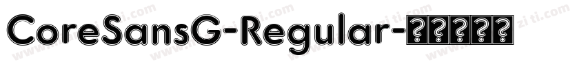 CoreSansG-Regular字体转换
