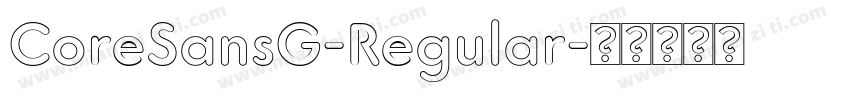 CoreSansG-Regular字体转换