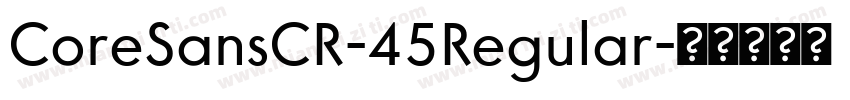 CoreSansCR-45Regular字体转换