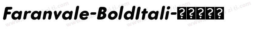 Faranvale-BoldItali字体转换