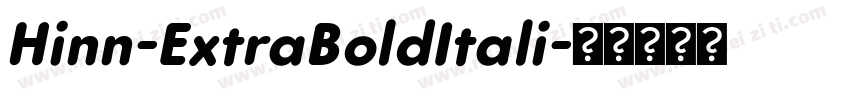 Hinn-ExtraBoldItali字体转换