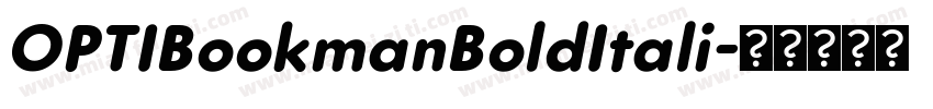 OPTIBookmanBoldItali字体转换