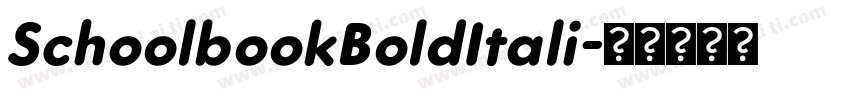 SchoolbookBoldItali字体转换