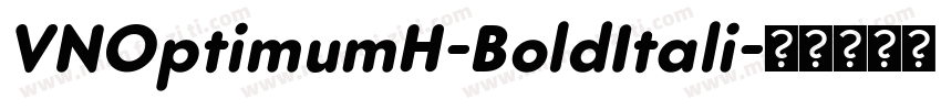 VNOptimumH-BoldItali字体转换
