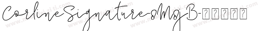CorlineSignature-8M8jB字体转换