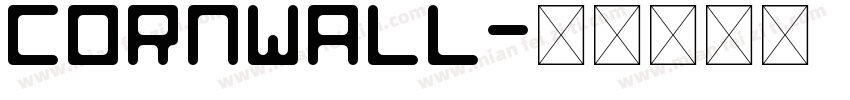CORNWALL字体转换