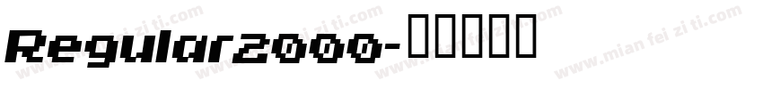 Regular2000字体转换