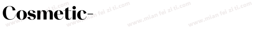 Cosmetic字体转换