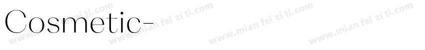 Cosmetic字体转换