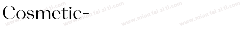Cosmetic字体转换