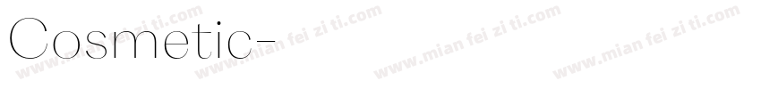 Cosmetic字体转换