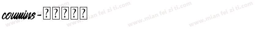 coumins字体转换