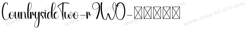 CountrysideTwo-r9WO字体转换