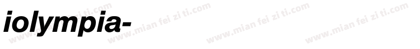 iolympia字体转换