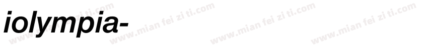 iolympia字体转换