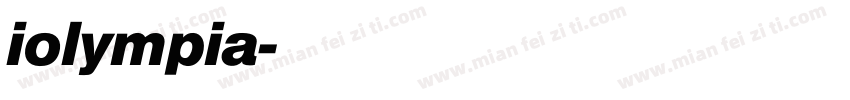 iolympia字体转换