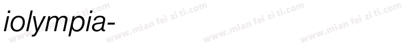 iolympia字体转换